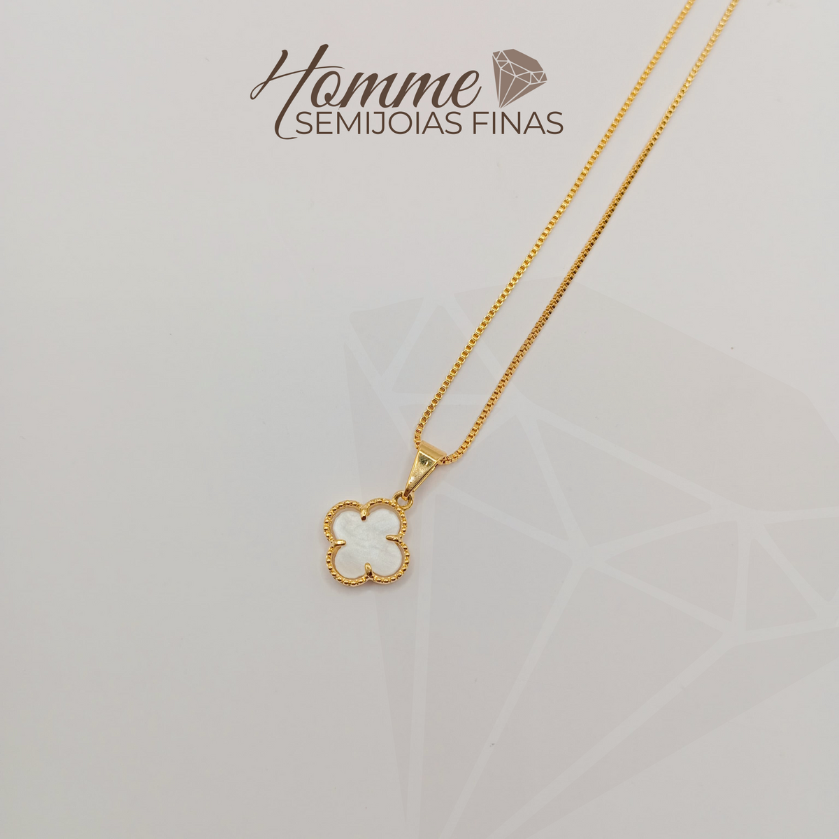 Colar Trevo – Folheado a Ouro 18k e Hipoalergênico