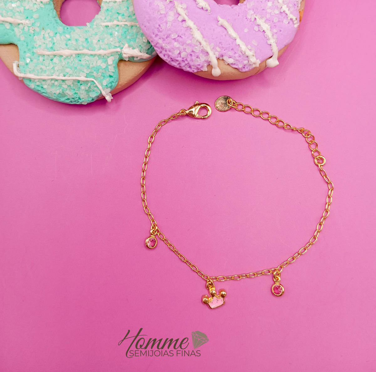 Pulseira Infantil folheada a ouro 18k