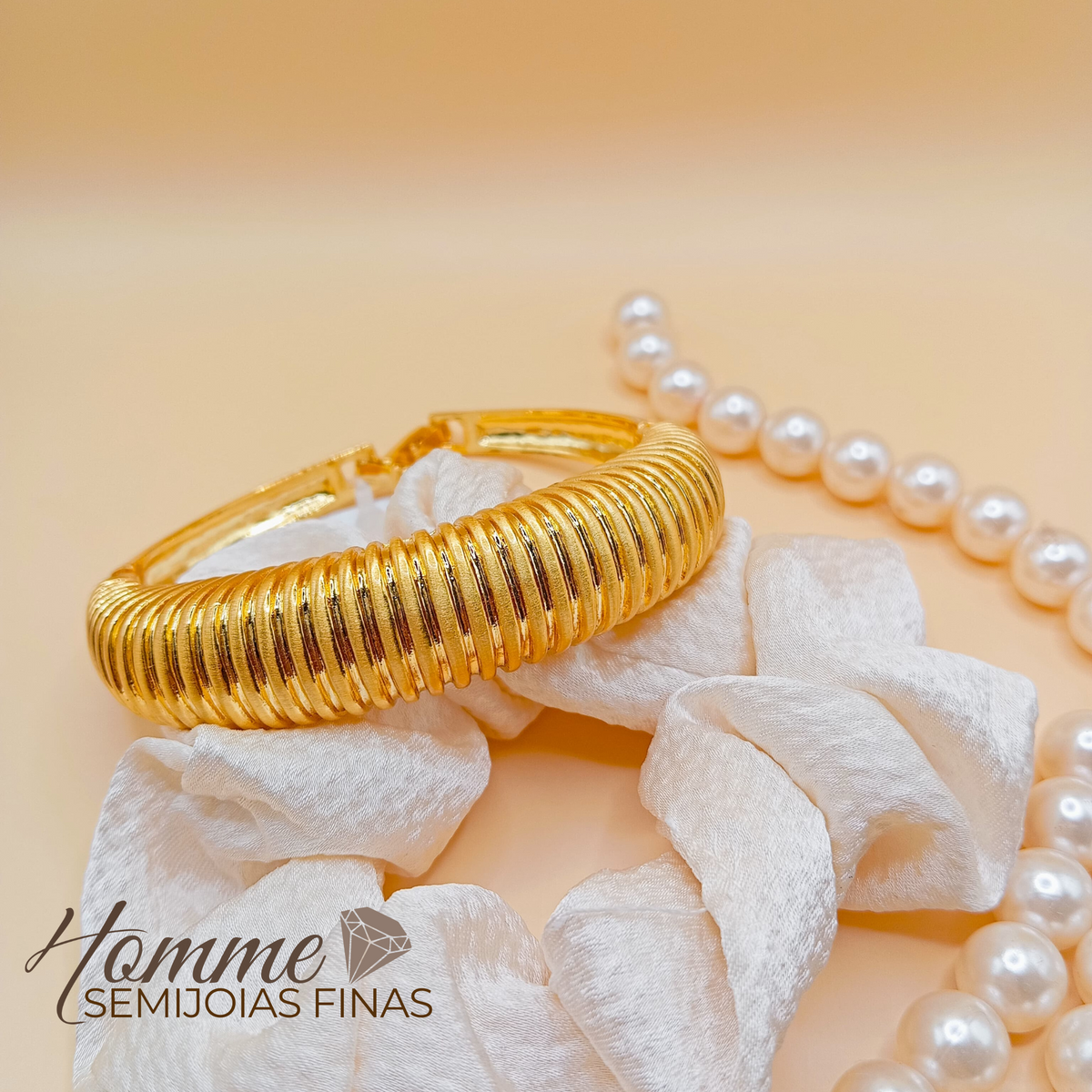 Bracelete Impacto Dourado