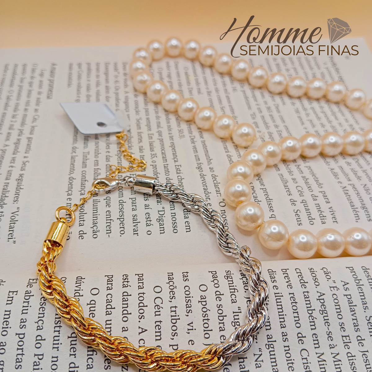 Pulseira Trança Bicolor