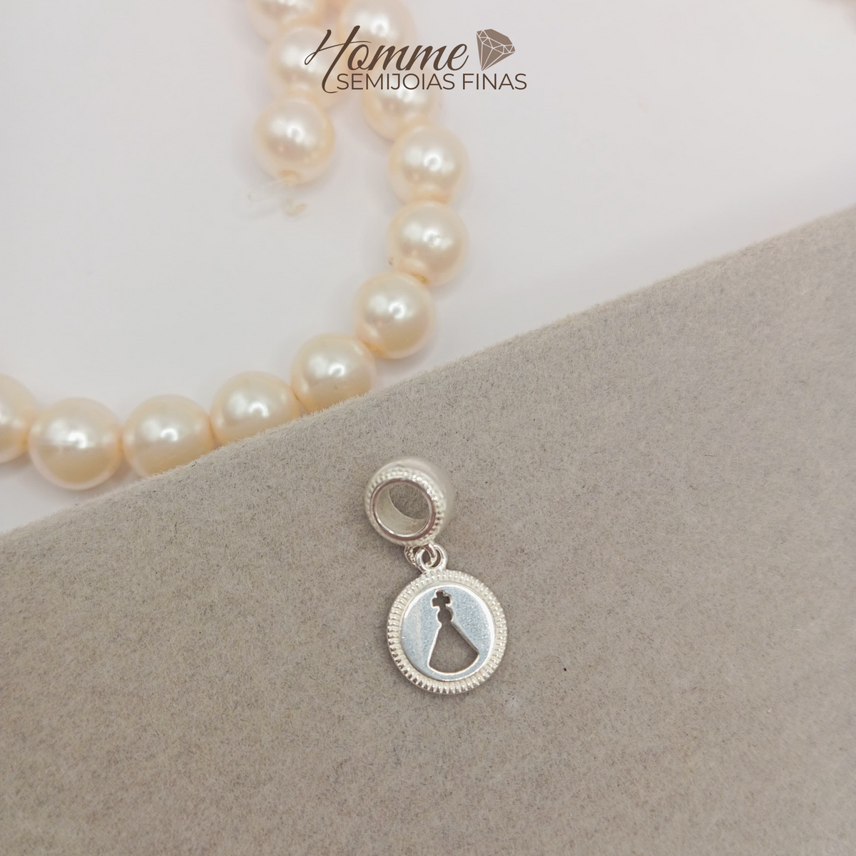 Berloque Santinha – Prata Legítima 925