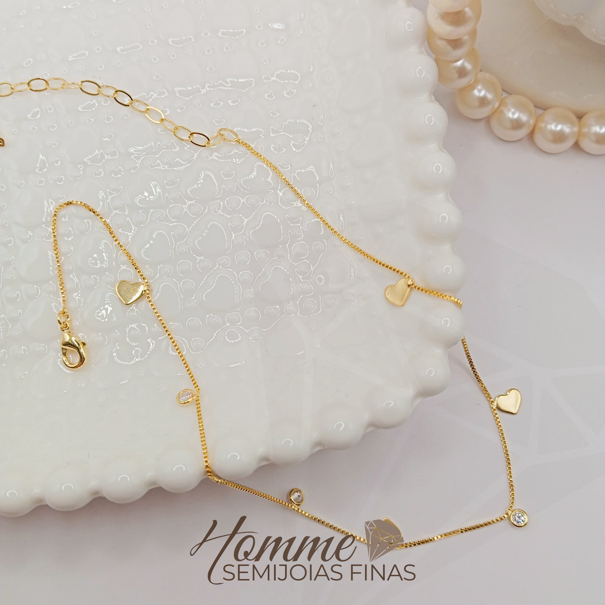 Colar Corações