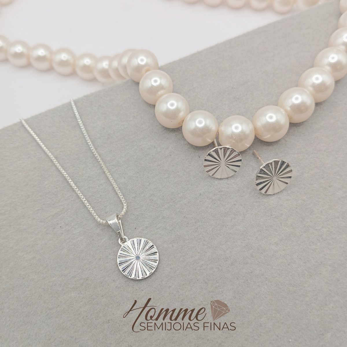 Conjunto Raio de Luz – Prata Leve