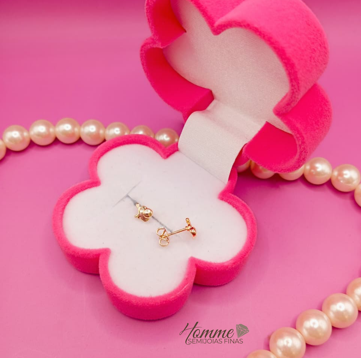 Brinco Infantil Elefantinho folheado a ouro 18K