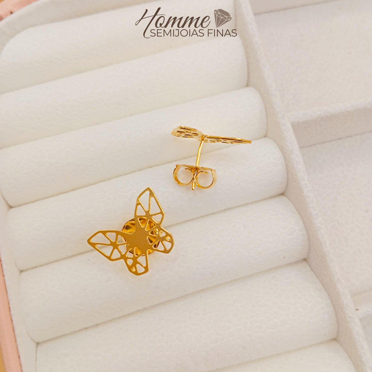 Brinco Borboleta Vazado – Leveza, Delicadeza e Estilo