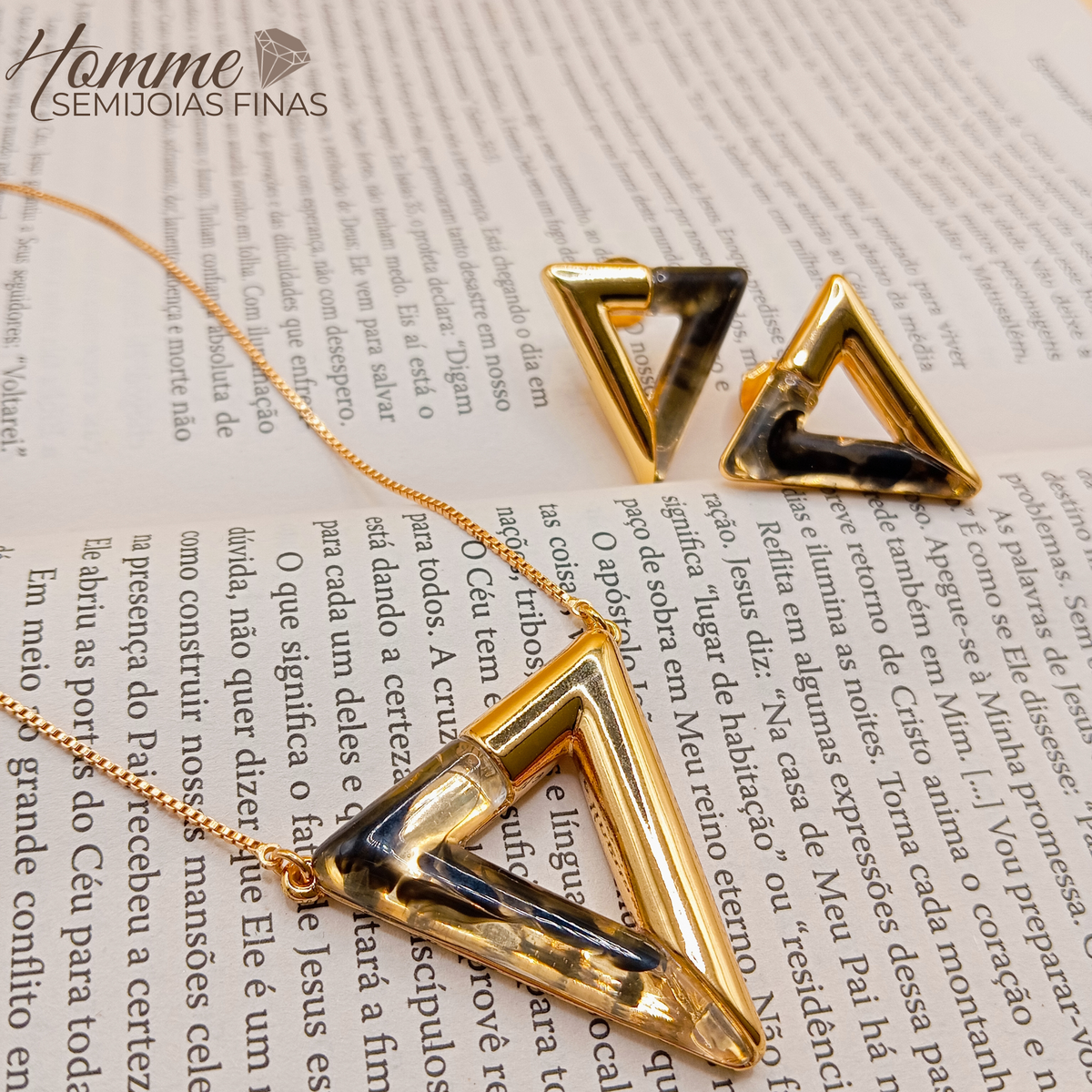 Conjunto Geométrico Triângulo Dourado