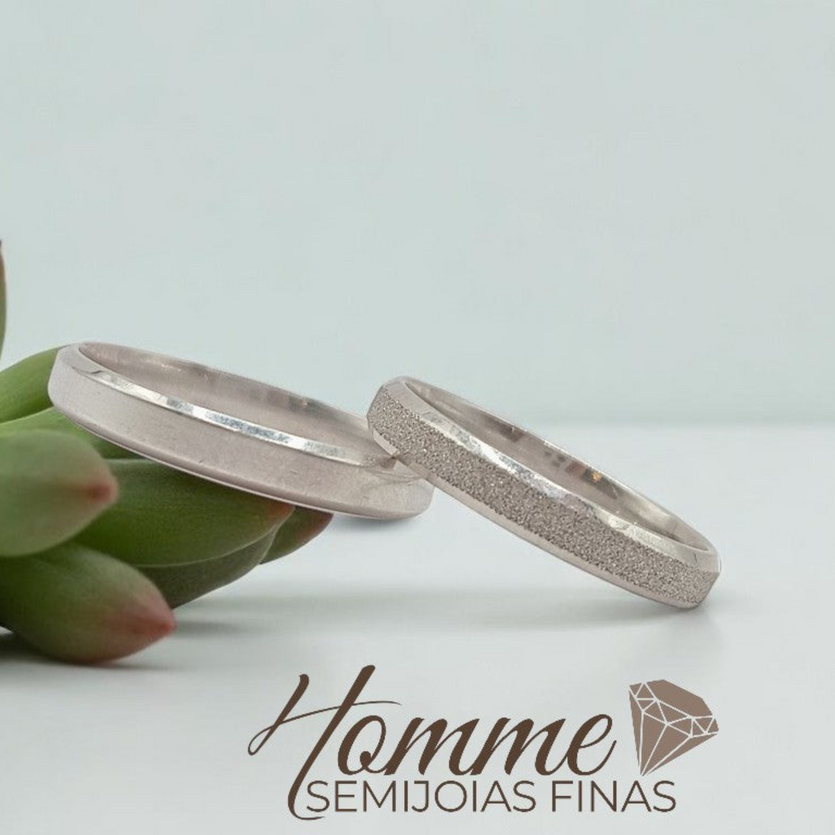 Alianças Prata 925 Chanfradas (unidade)
