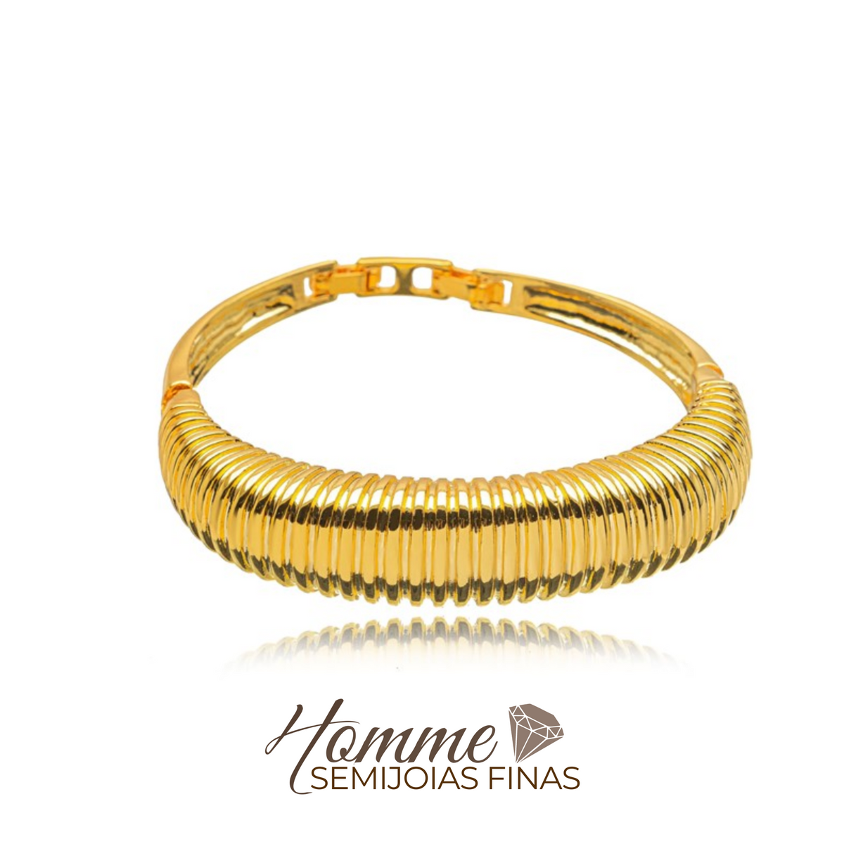 Bracelete Impacto Dourado