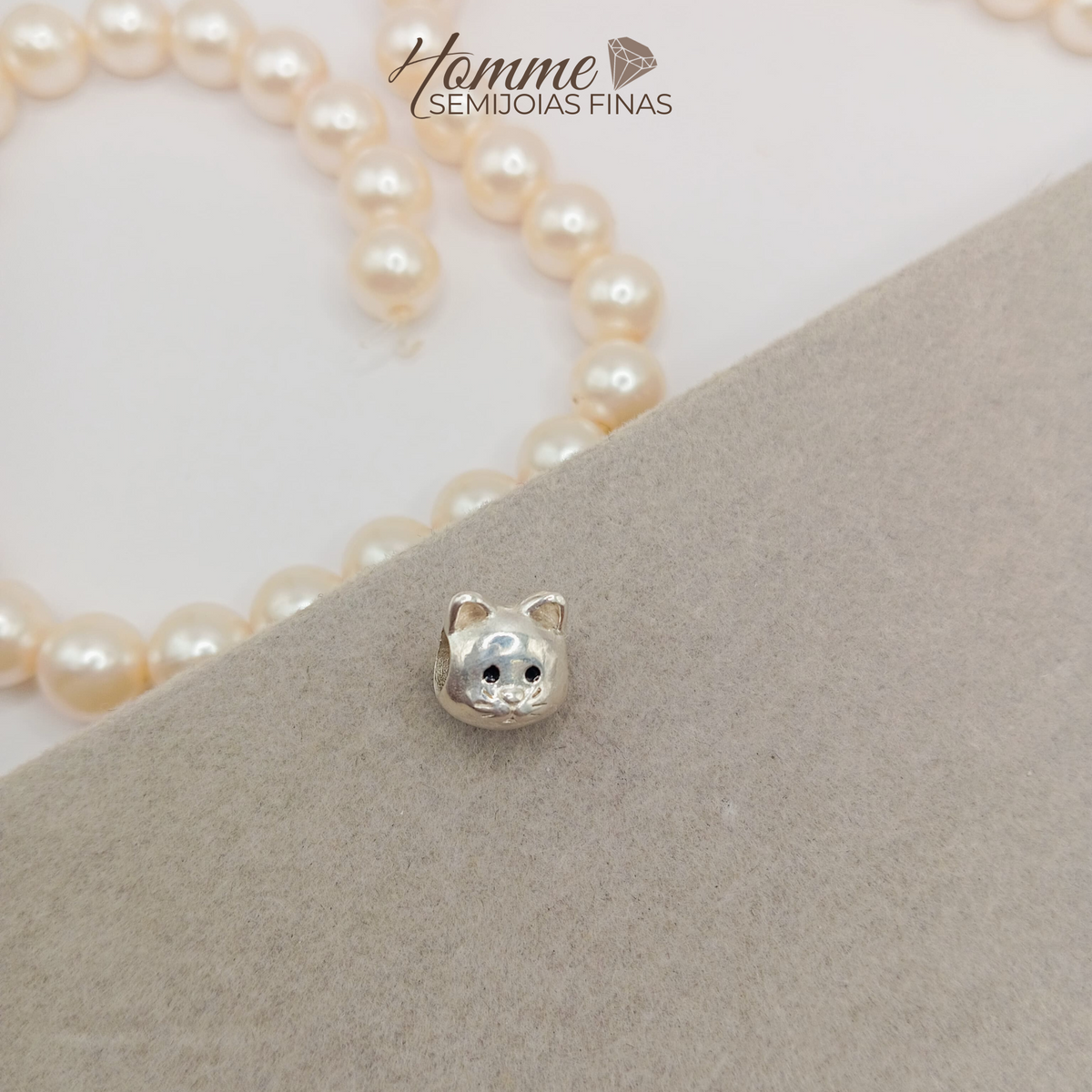 Berloque Gatinho – Prata Legítima 925