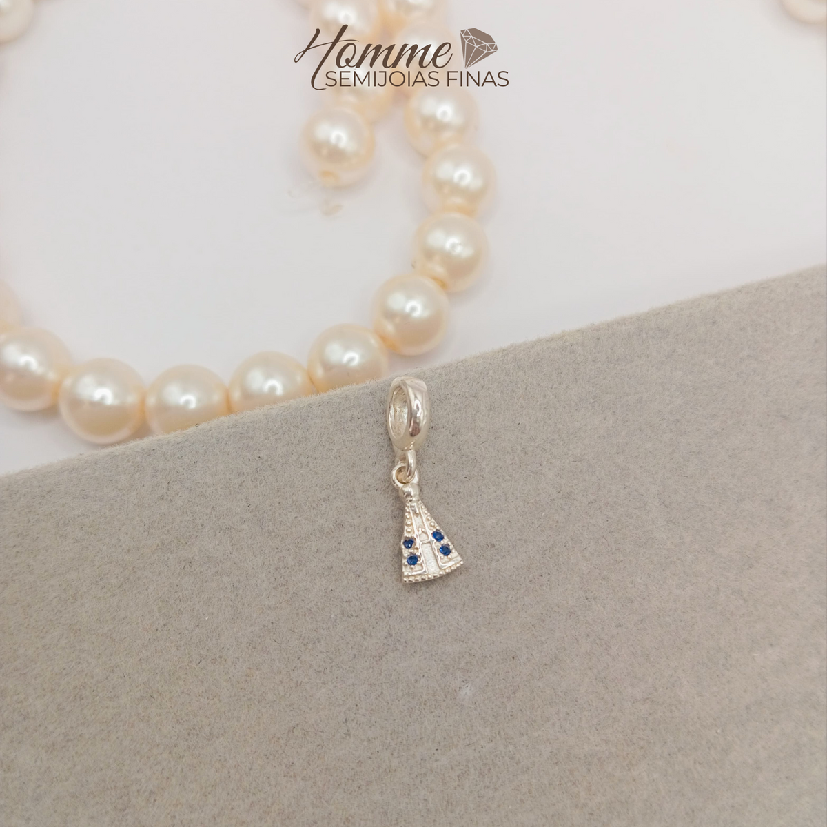 Berloque Nossa Senhora Aparecida – Prata Legítima 925