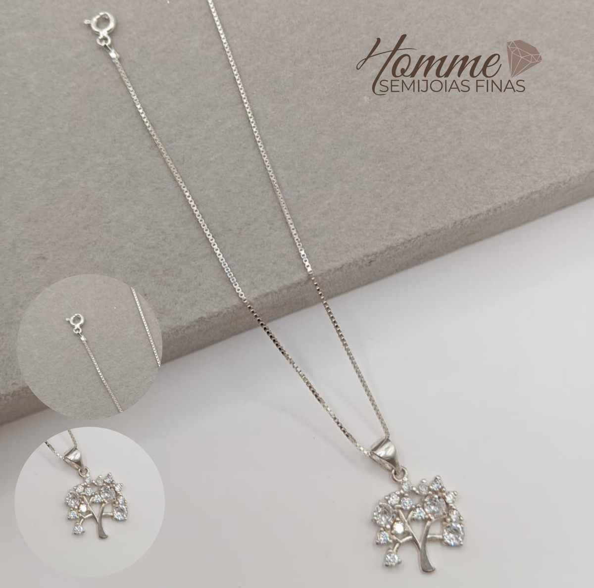 Colar Árvore da Vida – Prata Legítima 925 e Hipoalergênico