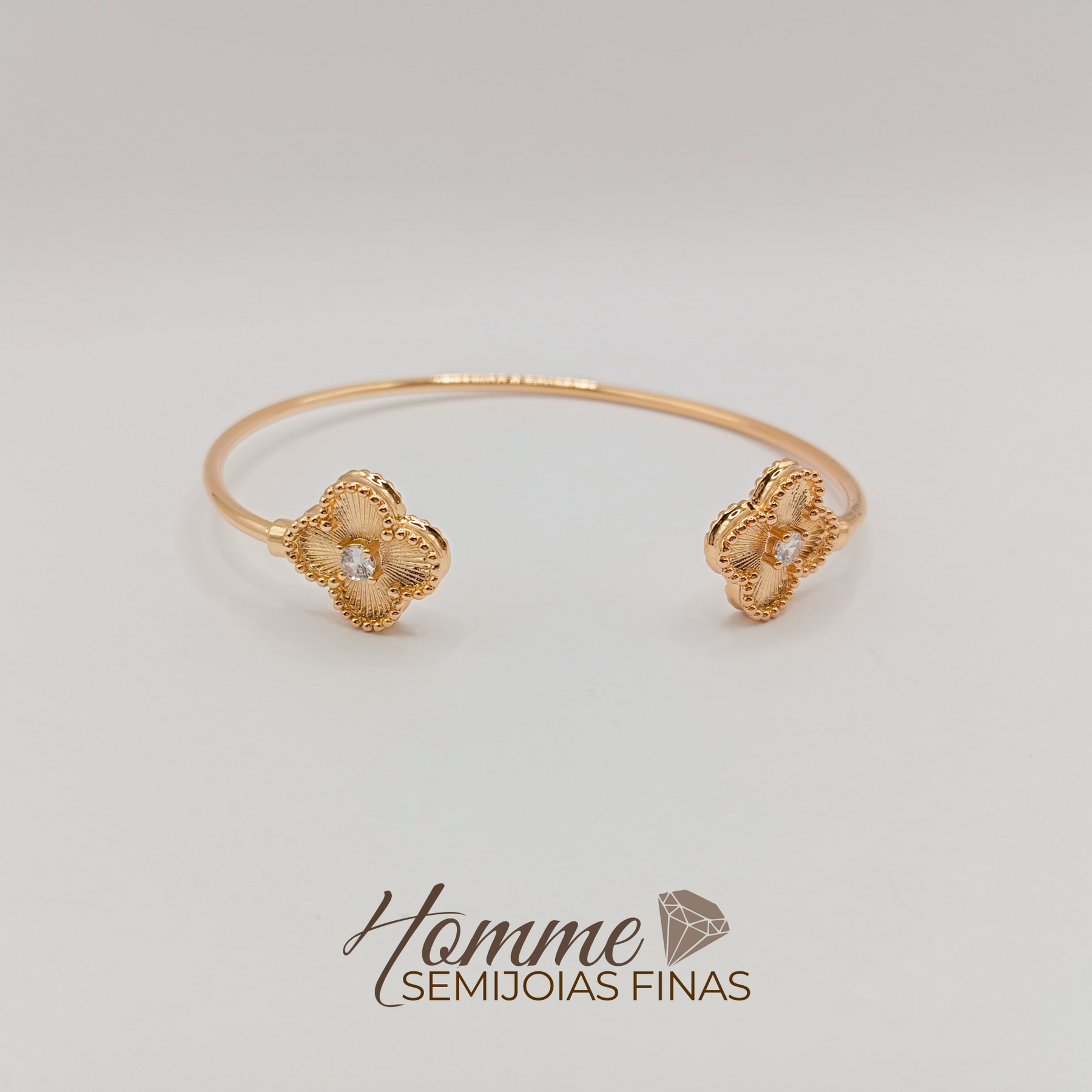 Bracelete Flor de Zircônia – Delicadeza que encanta