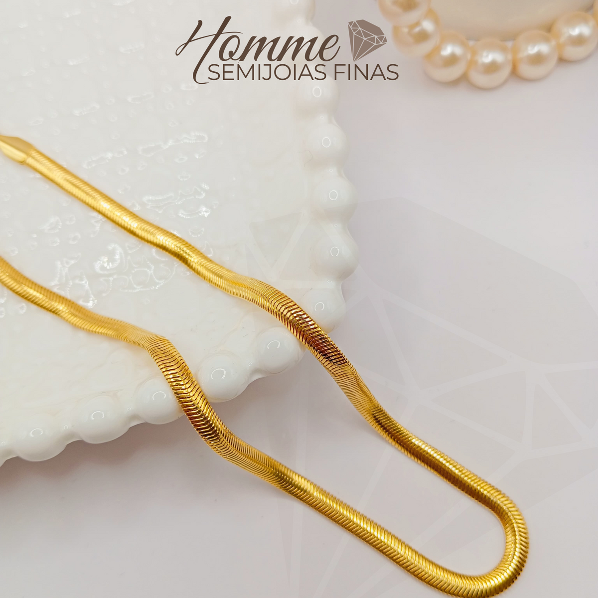 Colar Snack – Folheado a Ouro 18k e Hipoalergênico