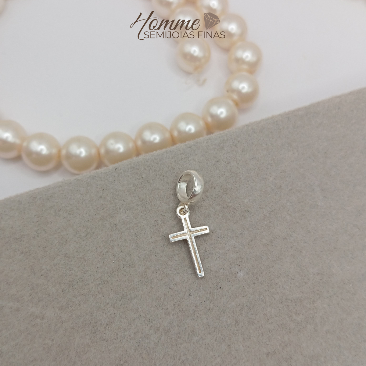 Berloque Cruz – Prata Legítima 925