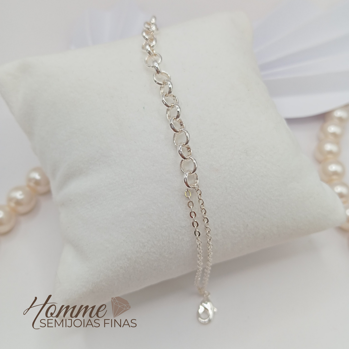 Pulseira Elos Delicados – Prata Leve