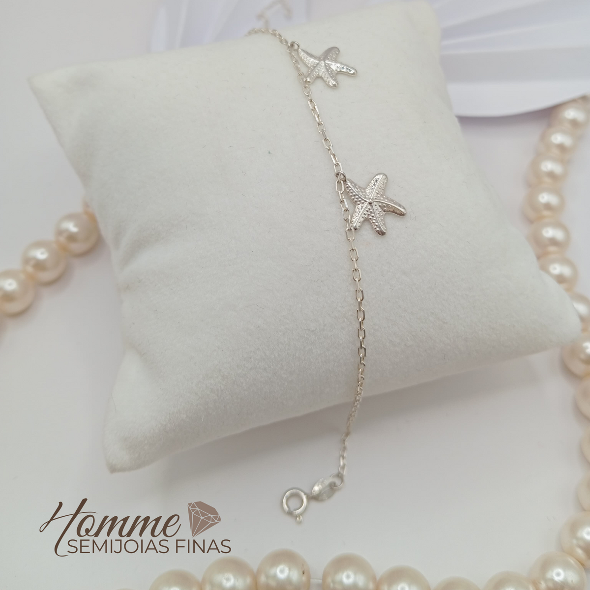Pulseira Estrela-do-Mar – Prata Leve