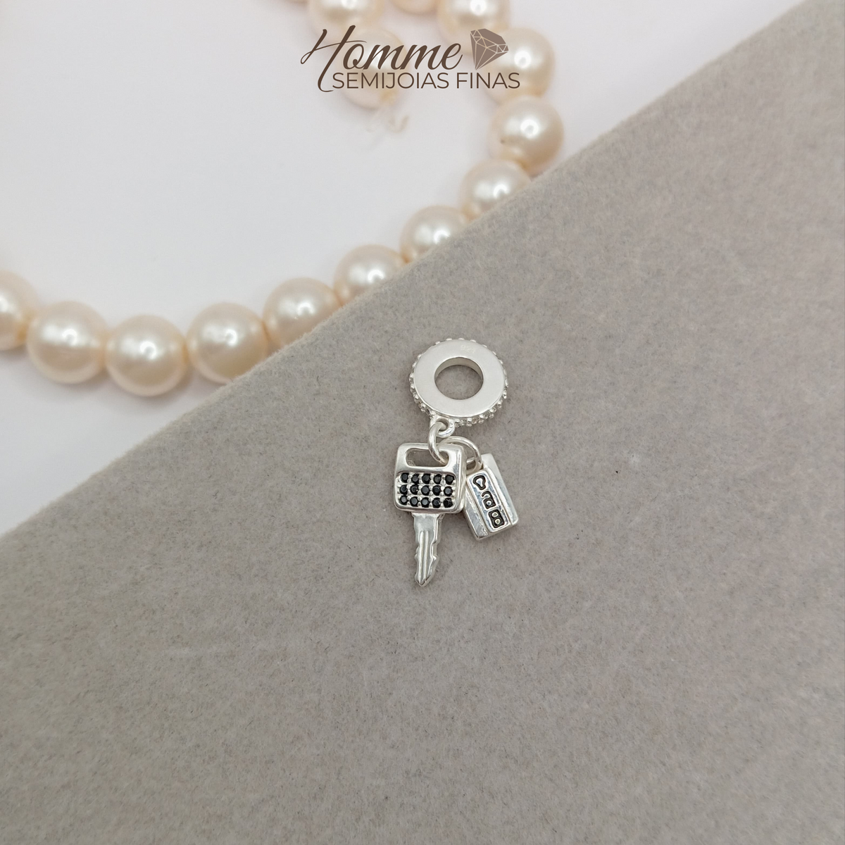 Berloque Chave – Prata Legítima 925