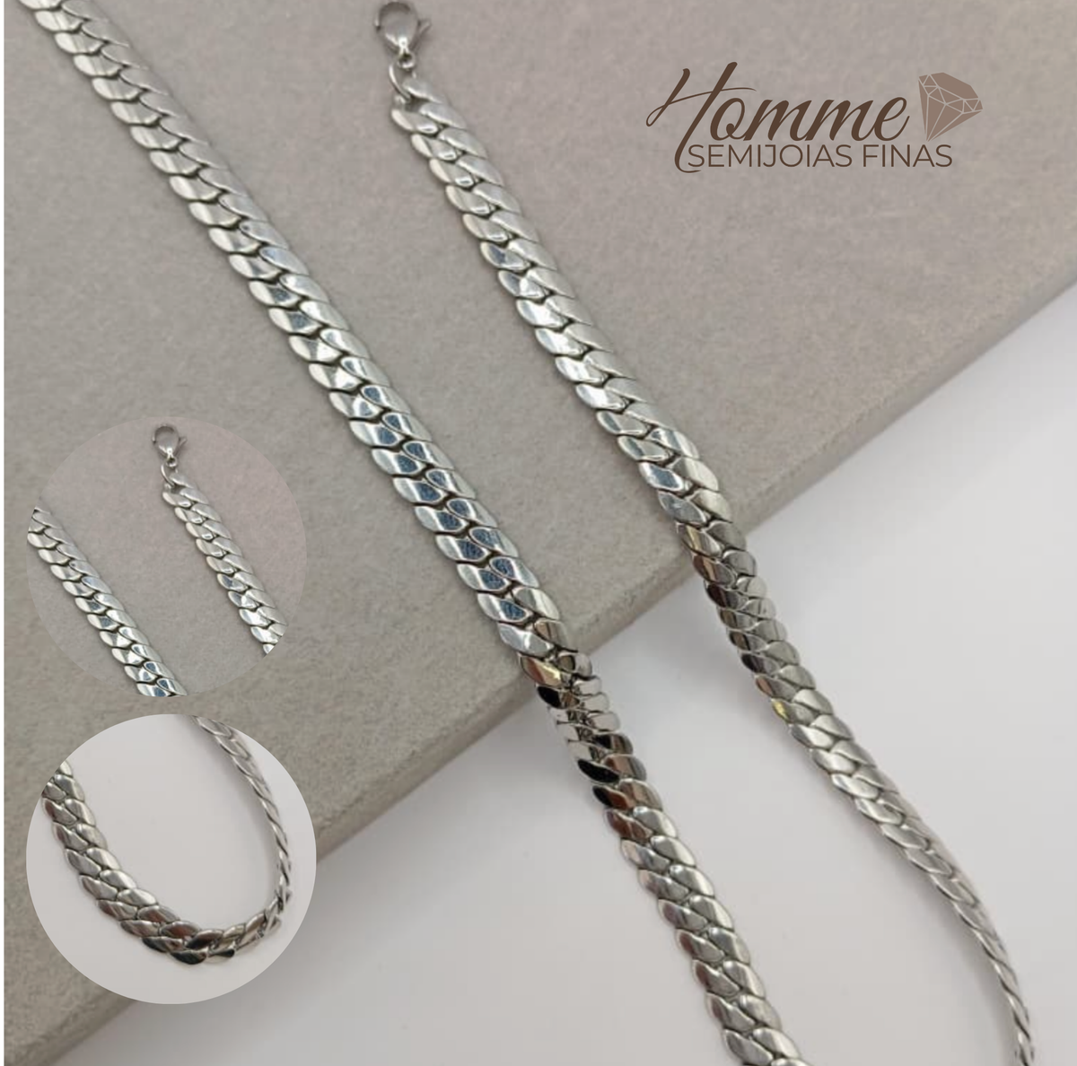 Corrente Elo Groumet – Aço Inoxidável