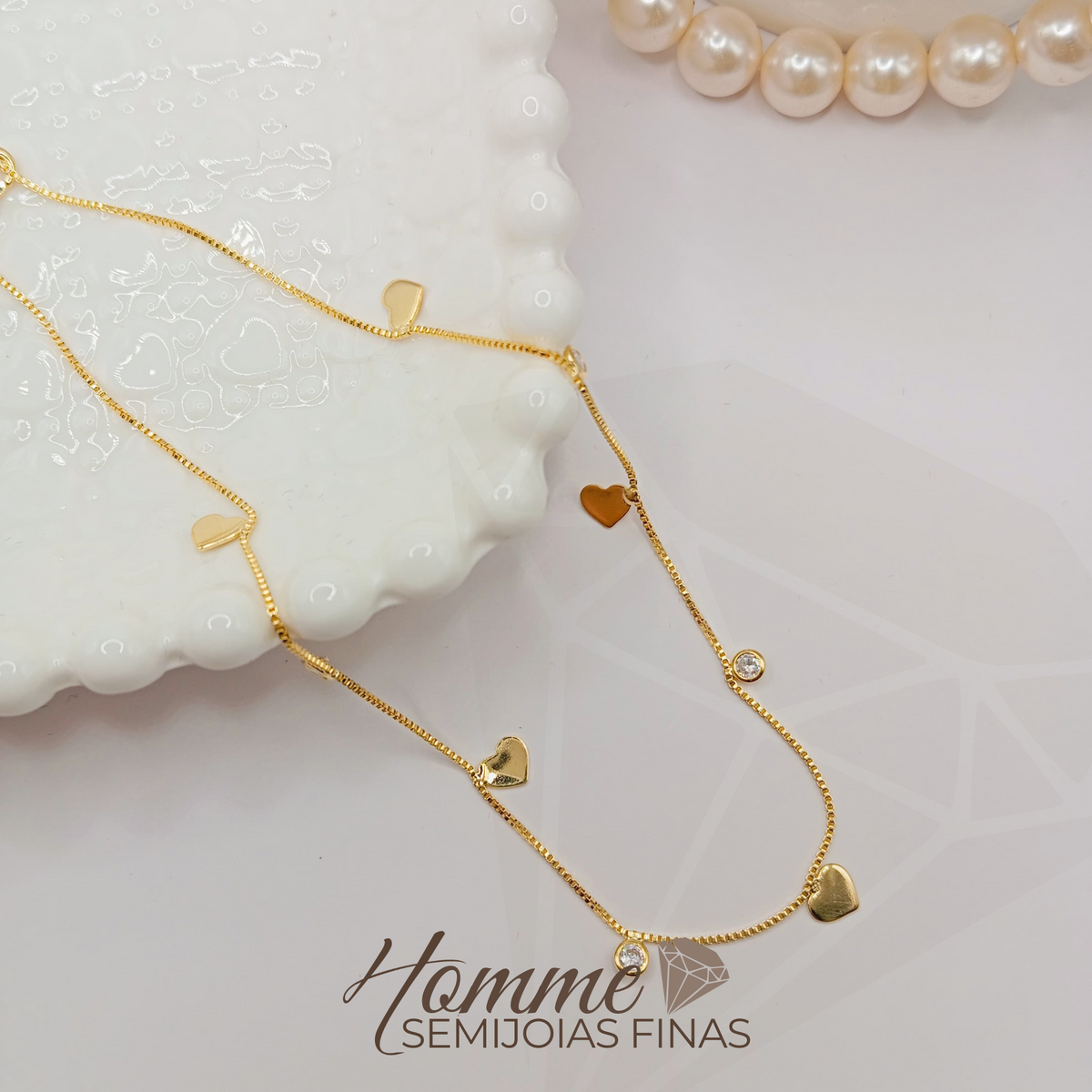 Colar Corações